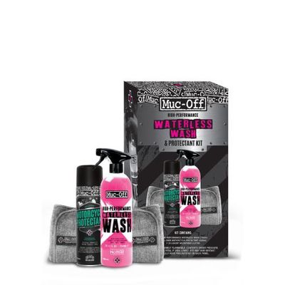 MUC-OFF MOTORCYCLE WATERLESS WASH &amp; PROTECTANT KIT