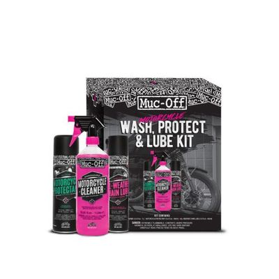 MUC-OFF MOTORCYCLE WASH, PROTECT, &amp; LUBE KIT