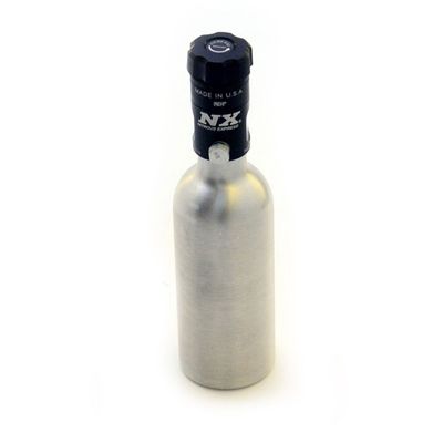 Nitrous Express 3.5 oz Mini-Bottle W/ Motorcycle Valve (2 Dia. X 7.33 Tall)