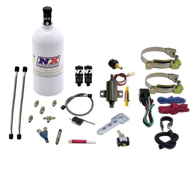 Nitrous Express Single Cylinder Piranha System W 2.5Lb Bottle