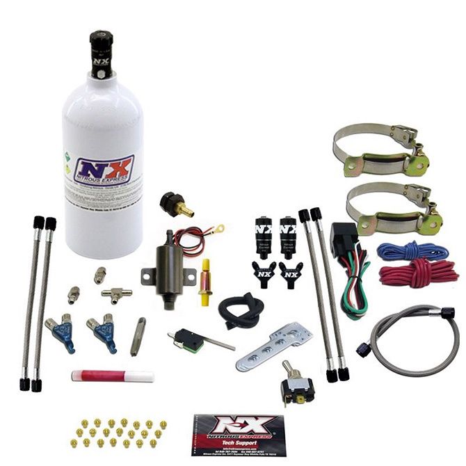Nitrous Express Two Cylinder Piranha System W 2.5Lb Bottle