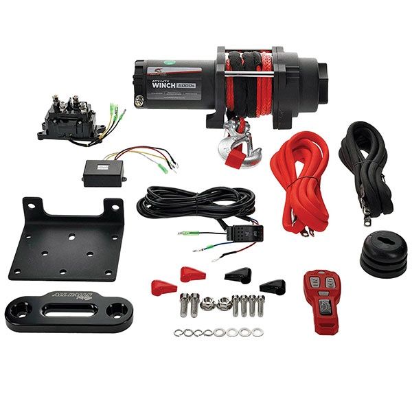 ALL BALLS 6000LB 4-BOLT WINCH SYNTHETIC
