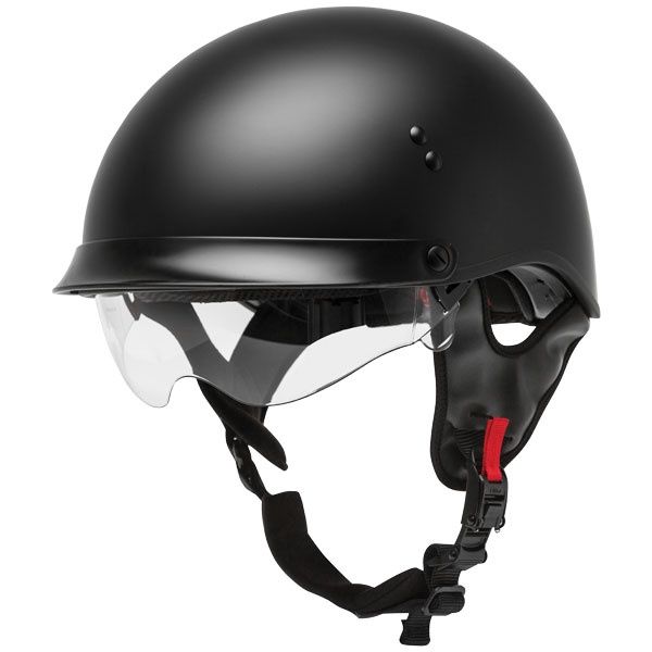 GMAX HH-65 TWIN FULL DRESSED HALF HELMET MATTE BLACK