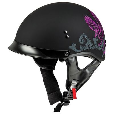 GMAX HH65 CORVUS MT HALF HELMET PURPLE