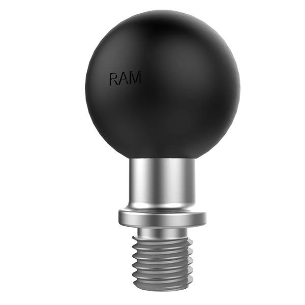 RAM Ball Adapter with M10-1.25 Threaded Post B Size Ball, M10 x 1.25&quot; Thread