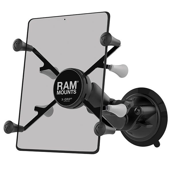RAM MOUNTS TWIST-LOCK SUCTION CUP X-GRIP TABLET MOUNT 7-8&quot;