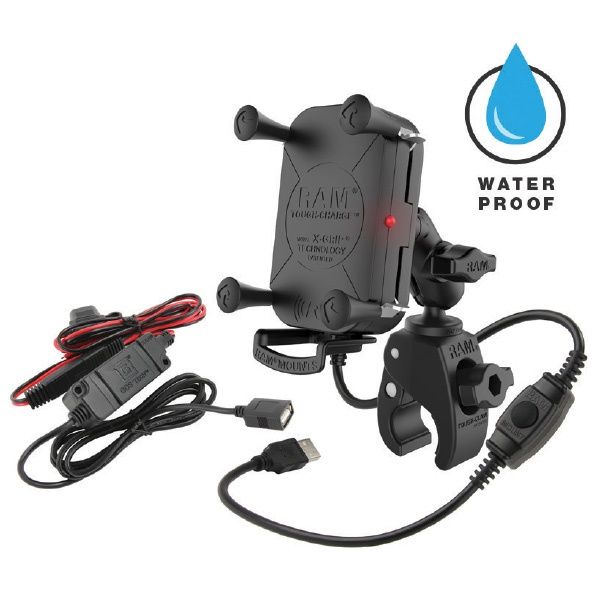 RAM MOUNTS TOUGH-CHARGE WIRELESS X-GRIP TOUGH CLAW MNT &amp; MC HARDWARE