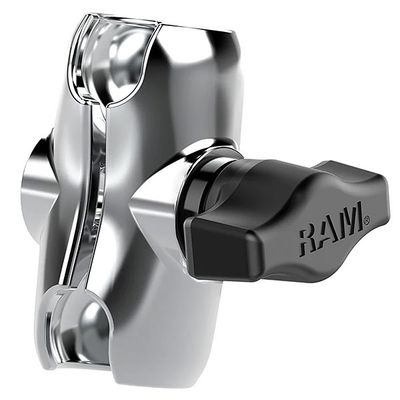 RAM Chrome Double Socket Arm - B Size Short Short Arm, Chrome