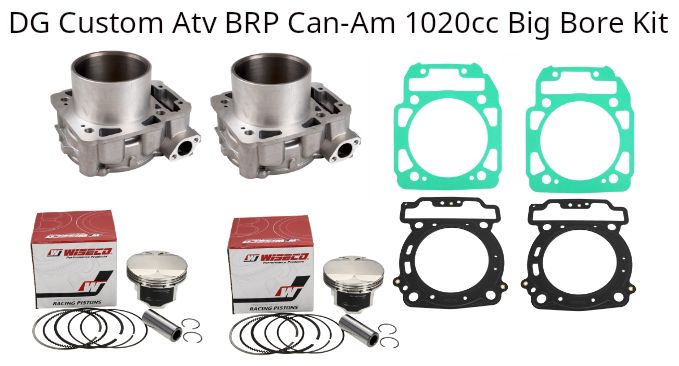 DG Custom Atv 1020cc Big Bore Kit - Can-Am Outlander/Renegade 1000, Do you need cylinders?: No ill be sending mine in to get bored out, Do you need camshafts: No I will be keeping my stock camshafts, Do you need head studs: No