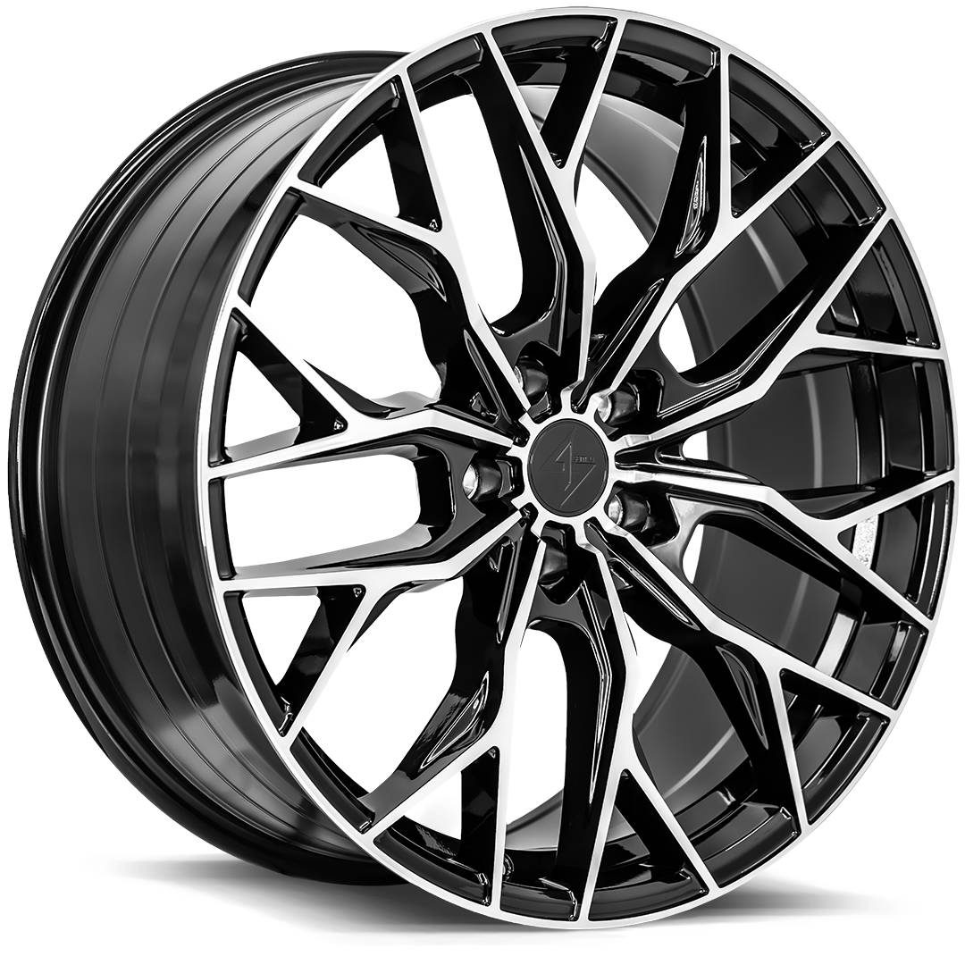 Sentali Street SS2 18x8.5 5x114.3 +35 Gloss Black Machined Face