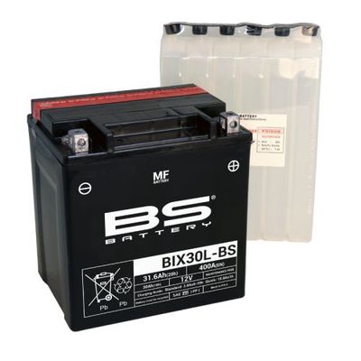 BS BATTERY BIX30L-BS MAINTENANCE FREE 12V BATTERY