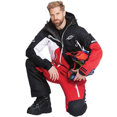 SWEEP MEN&#39;S INSULATED SNOWCORE EVO 3.0 MONOSUIT BLACK/RED/WHITE