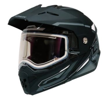 GMAX MD74 SPECTRE FULL FACE HELMET BLACK/WHITE ELECTRIC LENS