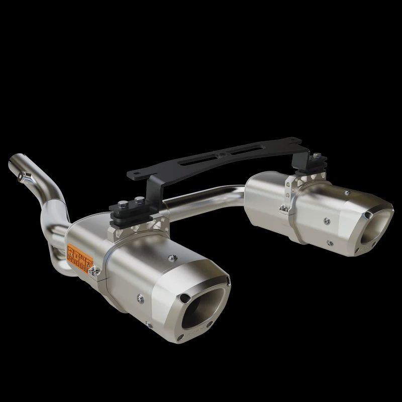 RJWC Can-Am Renegade G2 Dual split slip on exhaust