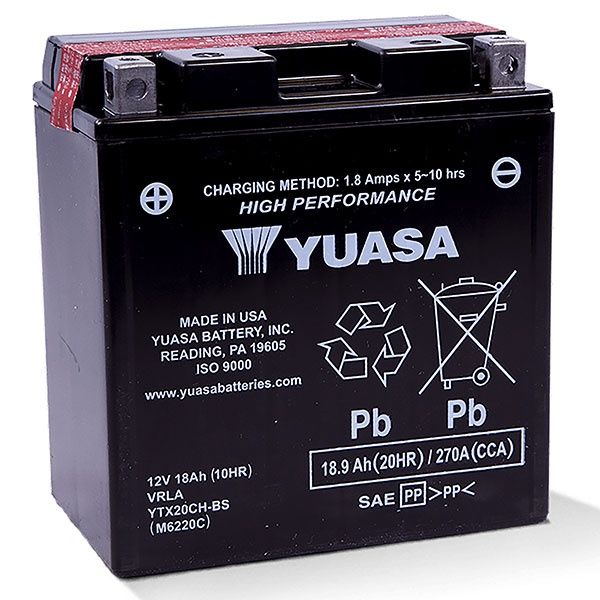 YUASA AGM Battery YTX20CH-BS