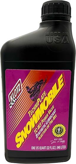 KLOTZ SNOWMOBILE TECHNIPLATE SYNTHETIC TC-W3 OIL, Size: 946 ml Bottle