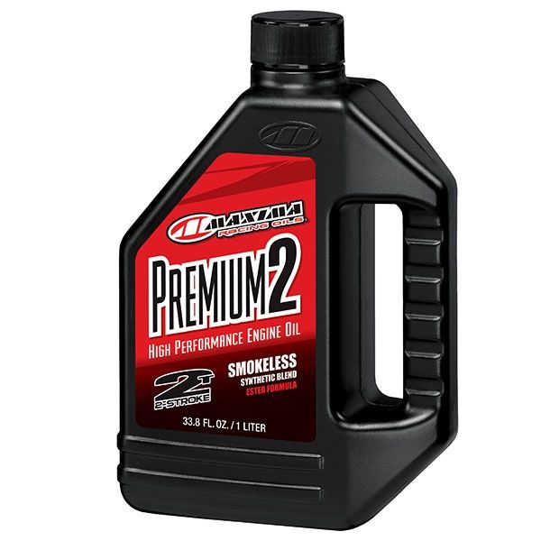 Maxima Racing Oils Premium 2 Smokeless Injector/Premix 2 Stroke Oil, Size: 1L Bottle