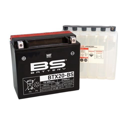 BS BATTERY BTX20-BS MAINTENANCE FREE 12V