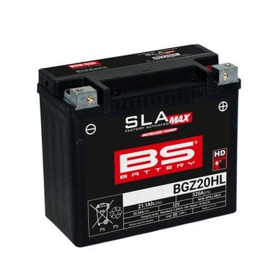 BS BATTERY BGZ20HL SLA MAX FACTORY ACTIVATED 12V