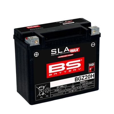 BS BATTERY BGZ20H SLA MAX FACTORY ACTIVATED 12V