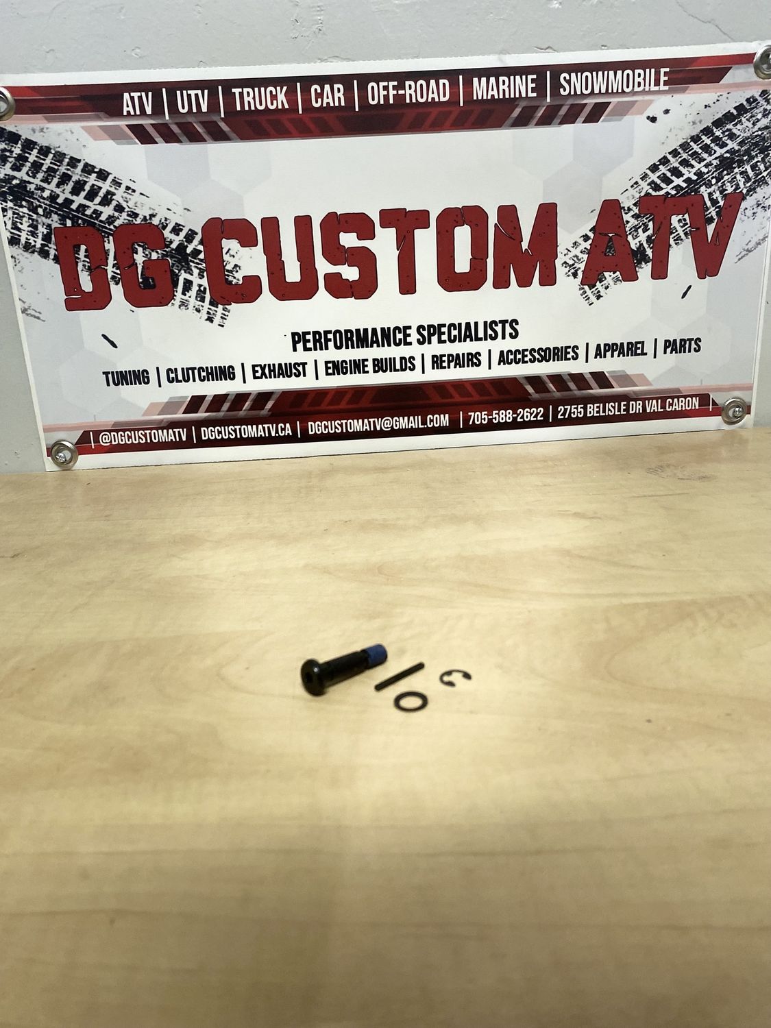 DG Custom Atv QRS Secondary Clutch Roller Pin Kit