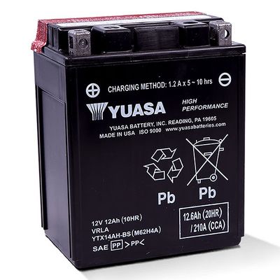 YUASA AGM Battery YTX14AH-BS
