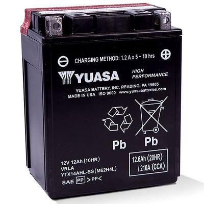 YUASA AGM Battery YTX14AHL-BS
