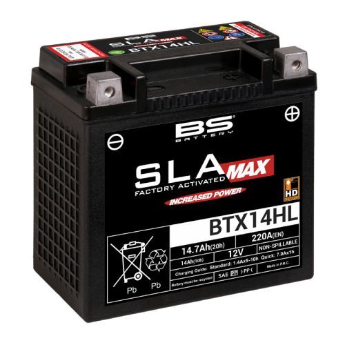 BS BATTERY BTX14HL SLA MAX FACTORY ACTIVATED