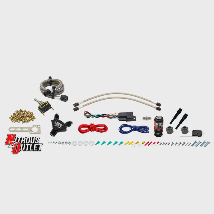 Nitrous Outlet  Powersports EFI Twin Cylinder Dry Nozzle System, Bottle Size: No Bottle, Add Purge Kit?: No Purge Kit, Add Nitrous Pressure Gauge?: No Nitrous Pressure Gauge