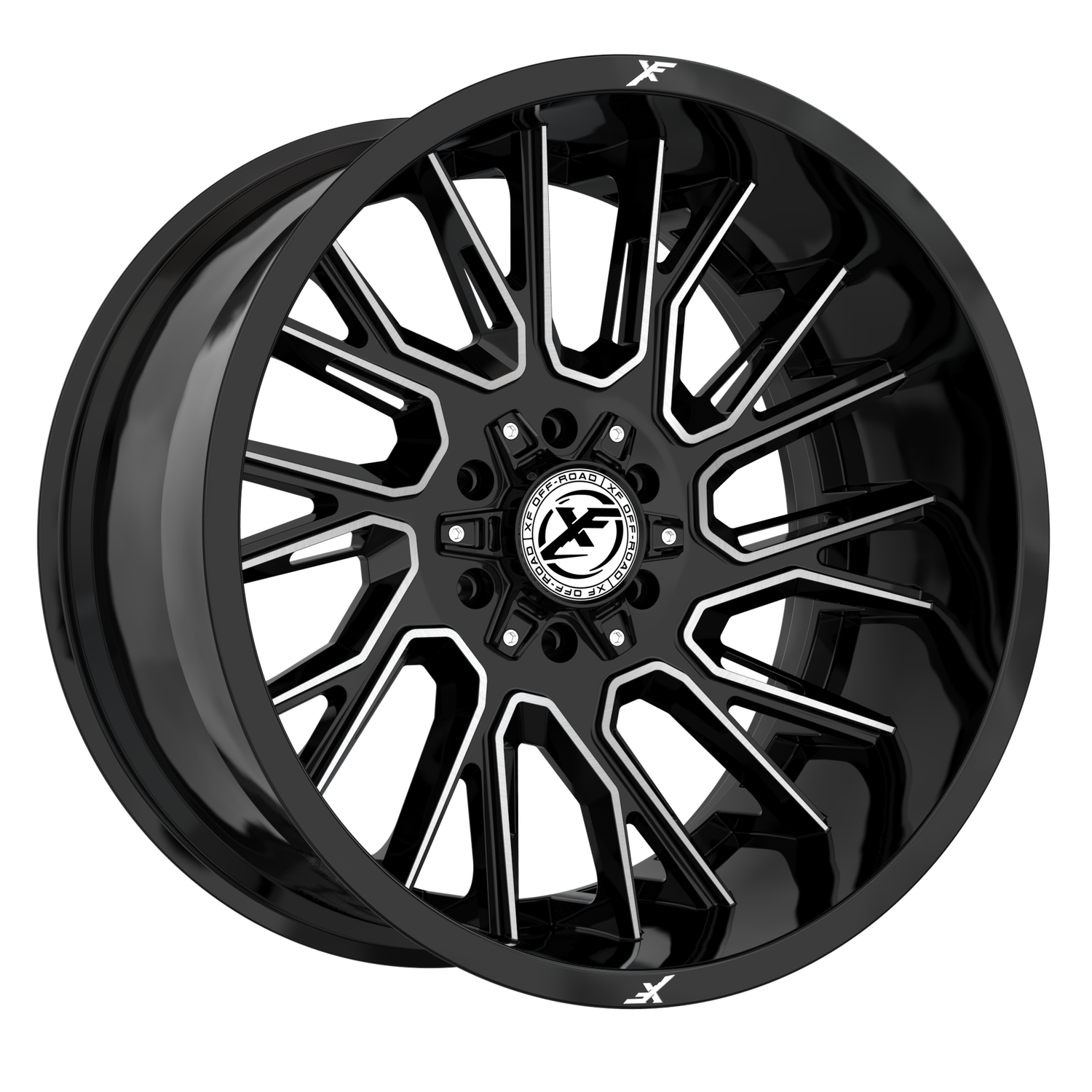 XF OFFROAD 230 20x10 6x135 / 6x139.7 -12 Gloss Black Machined