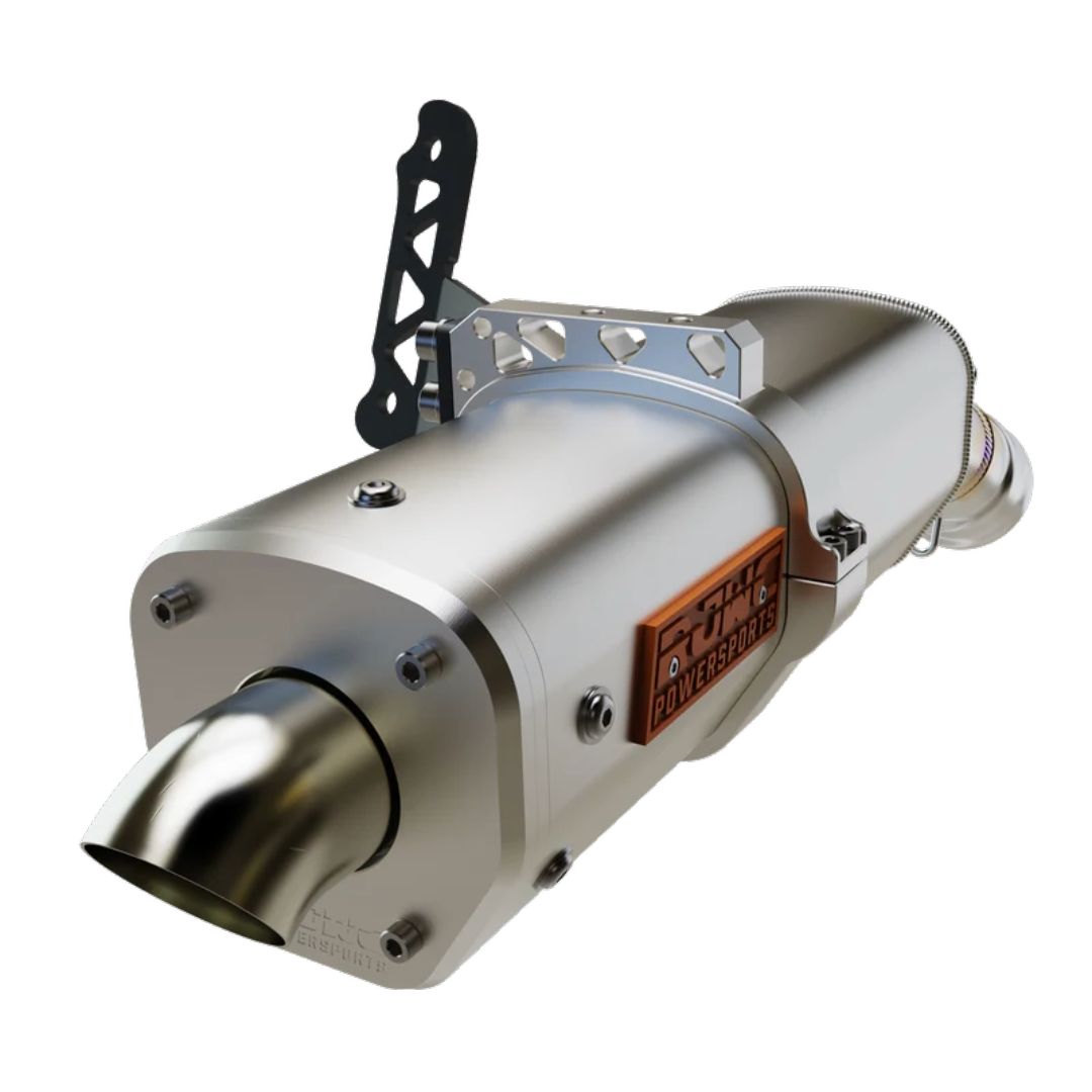 RJWC Single Slip-On Exhaust - Polaris Sportsman XP 850-1000