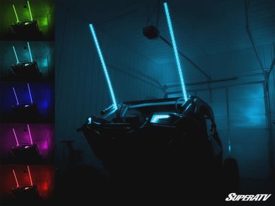 Superatv RGB LED Whip Lights (Set of two)