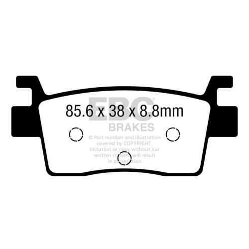 EBC SV Series Rear Brake Pads - Kawasaki Krx 1000