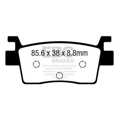 EBC SXR Series Rear Brake Pads - Kawasaki Krx 1000