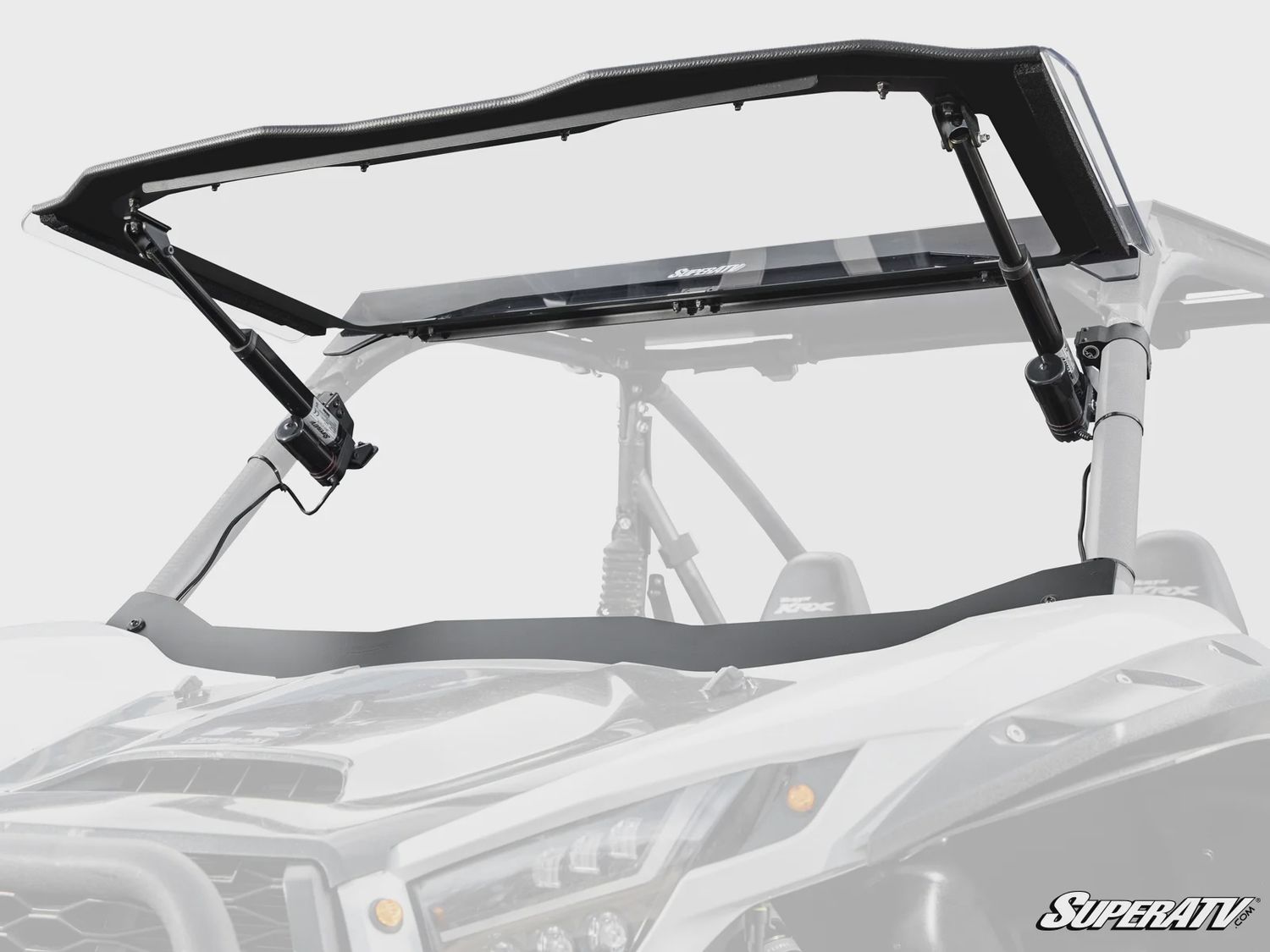 Superatv Kawasaki Teryx KRX 1000 MaxDrive Power Flip Windshield