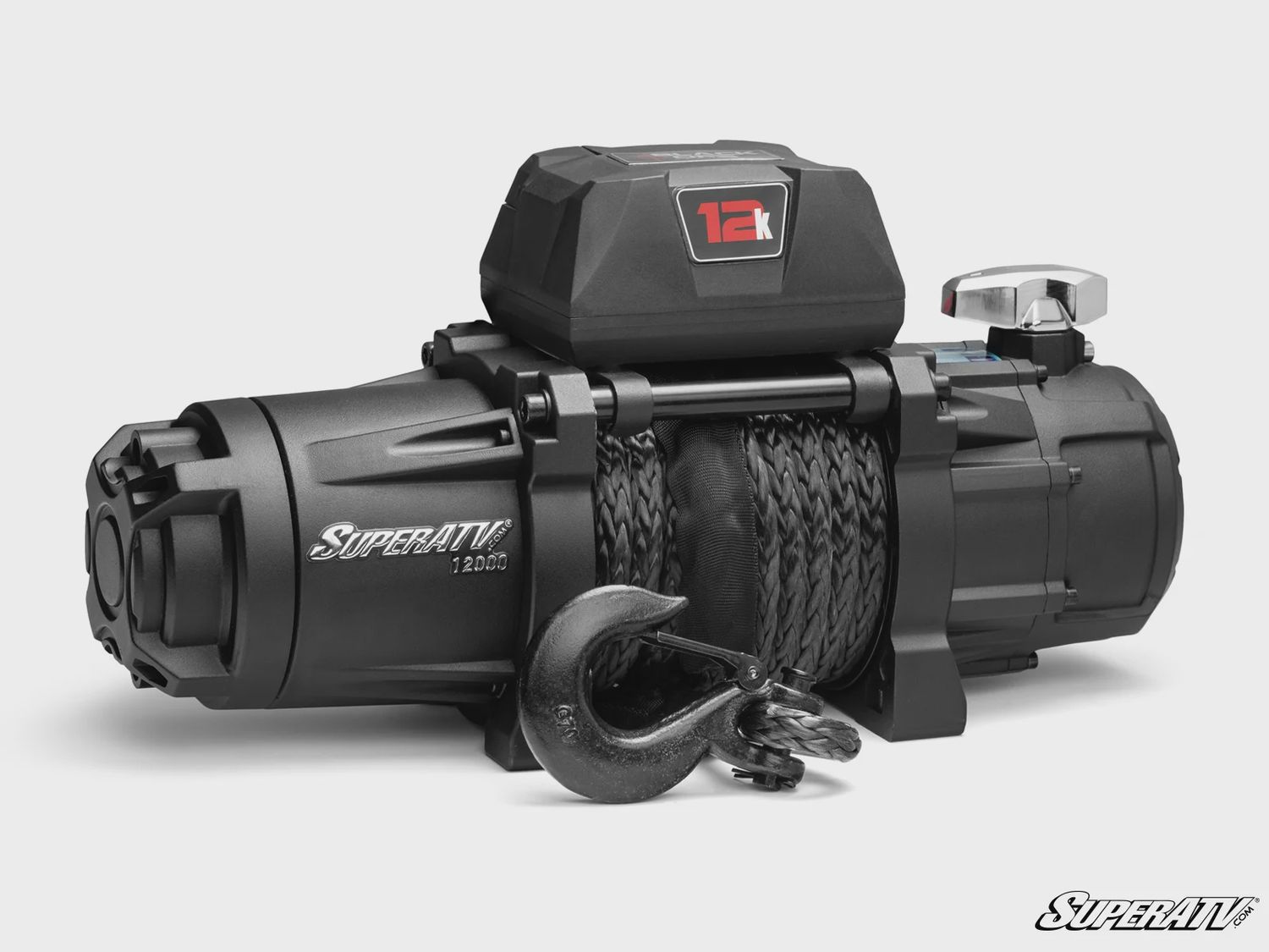 Superatv 12,000 lb. Winch (with Wireless Remote &amp; Synthetic Rope)