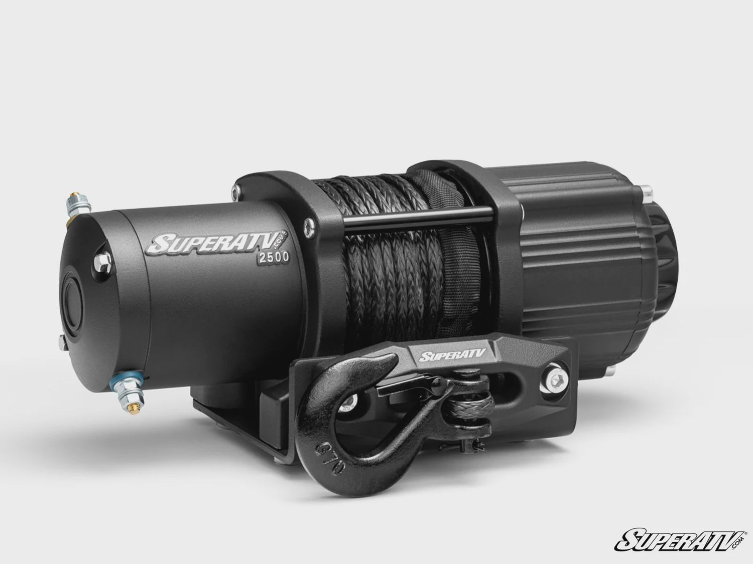 Superatv 2500 lb. UTV/ATV Winch (With Wireless Remote &amp; Synthetic Rope)