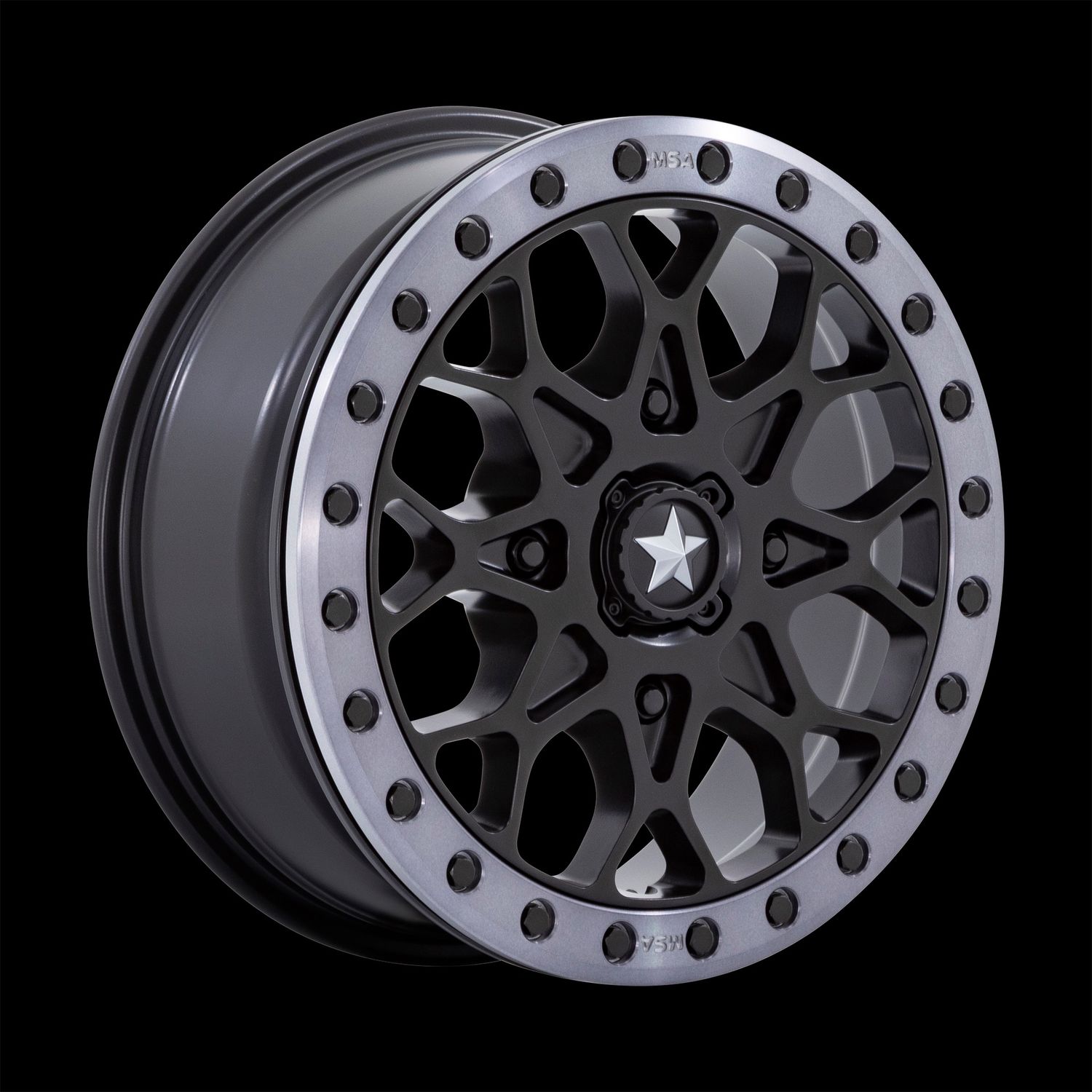 MSA Portal Beadlock Wheel (Satin Black With Gray Tint Ring)
