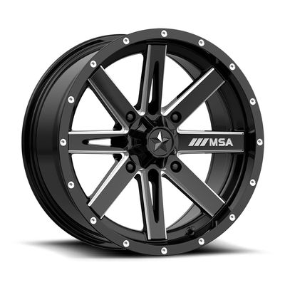 MSA Boxer Wheel (Gloss Black Milled)