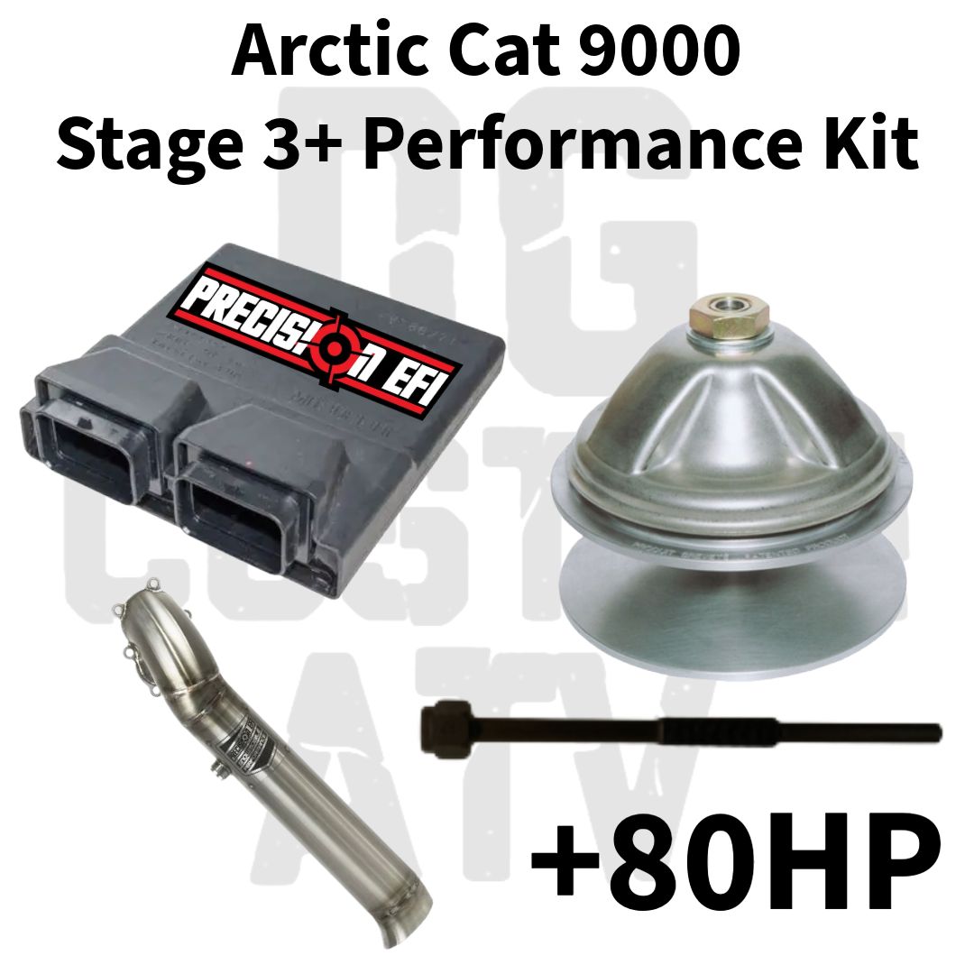 DG Custom Atv Arctic Cat 9000 Stage 3+ Performance Kit +80HP, Exhaust: Yes, I need a PEFI straight pipe exhaust, WITH CLUTCH PULLER: Yes