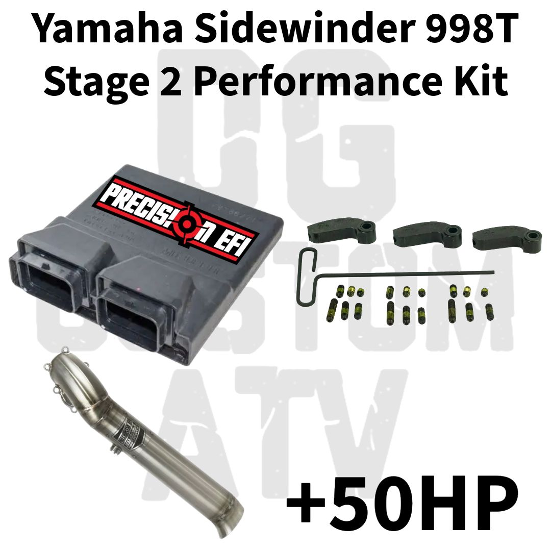 DG Custom Atv Yamaha Sidewinder 998T Stage 2 Performance Kit +50HP, Do you need a Exhaust?: Yes, I need a PEFI 2.5&quot; straight pipe exhaust, Do you need a clutch puller?: No