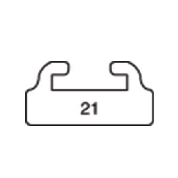 SPX Slider Profile 21 52&quot; Black - 032-4010