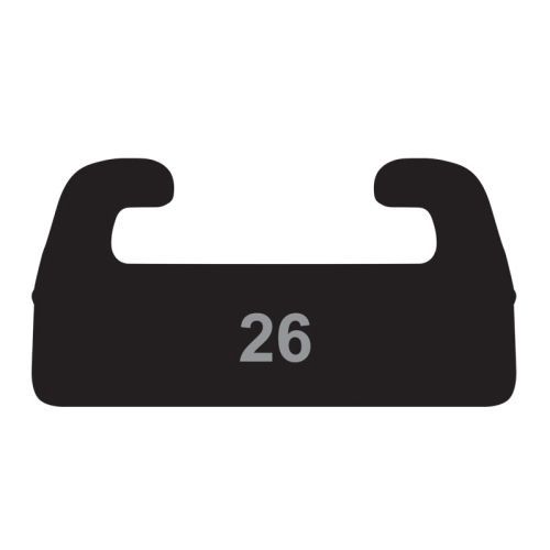 Garland Slider Profile 26 71&quot; Black