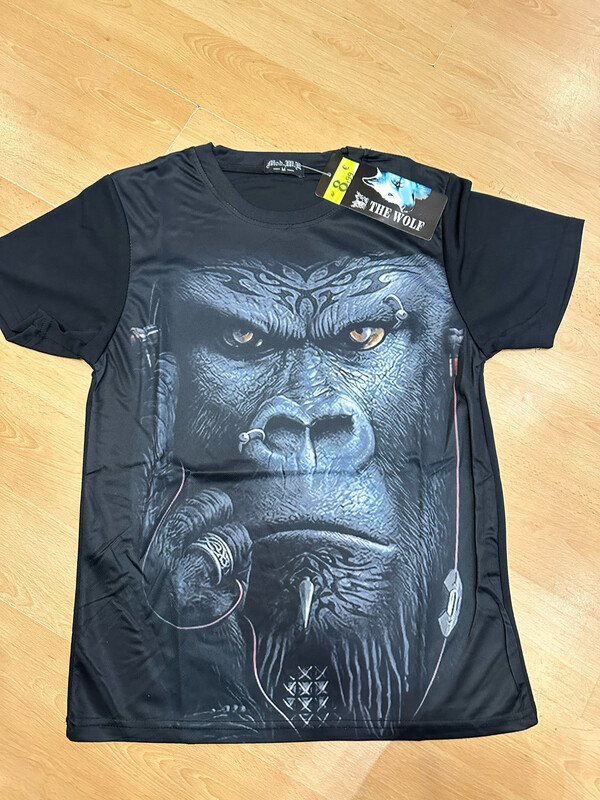 t-shirt animaux tête de gorille 🦍