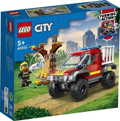 LEGO CITY SAUVETAGE 4X4 POMPIERS CITY - DES 5 ANS