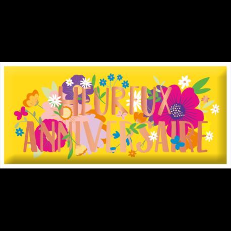 Tablette Chocolat au Lait 30g "Heureux Anniversaire"