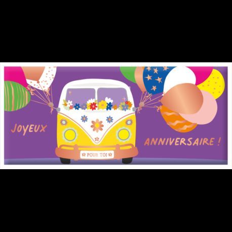 Tablette Chocolat au Lait 30g "Joyeux Anniversaire"