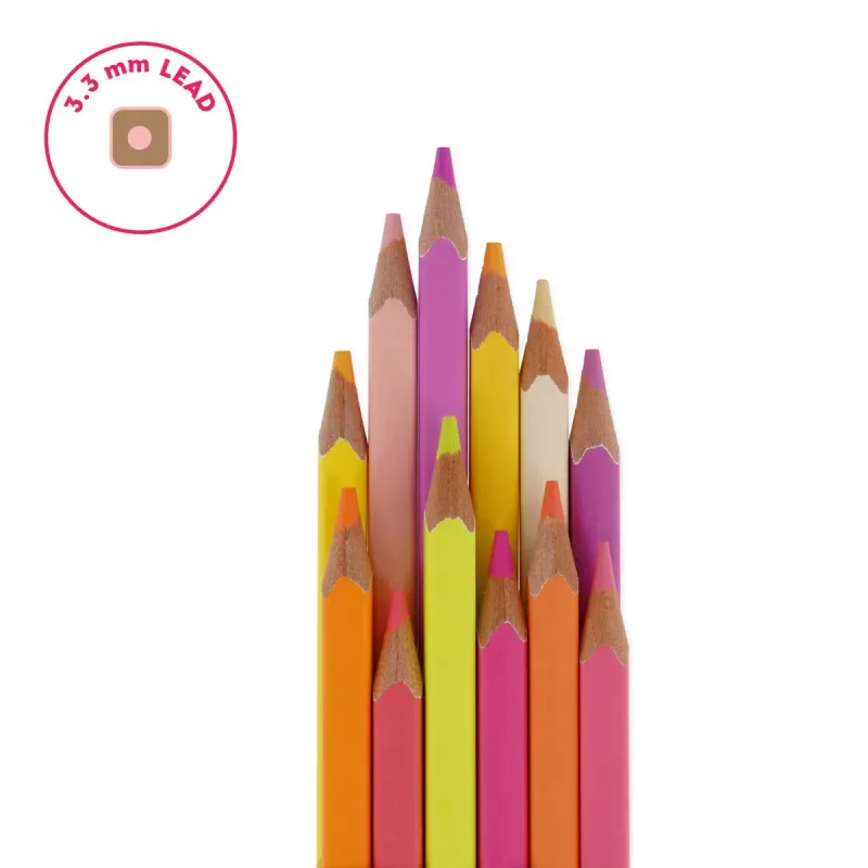 SET DE 12 CRAYONS DE COULEUR - SUNSET PALETTE