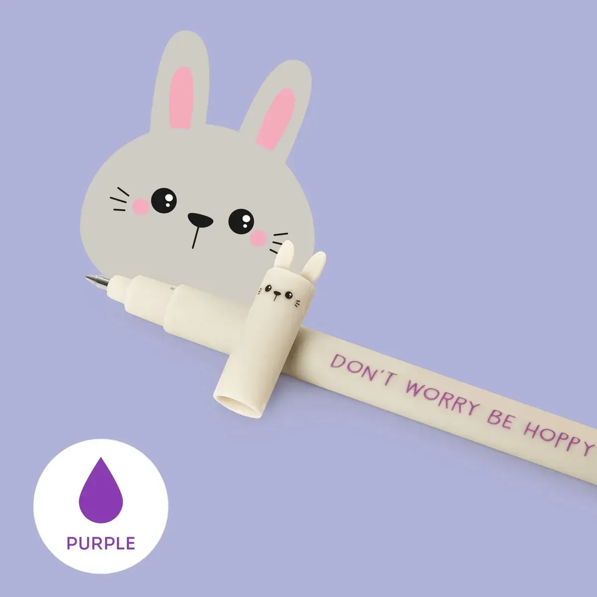 STYLO A ENCRE GEL EFFACABLE - LAPIN