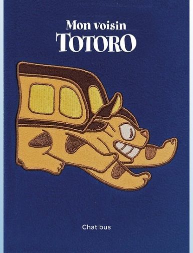 PAPETERIE GHIBLI - CARNET GHIBLI PELUCHE : CHAT BUS